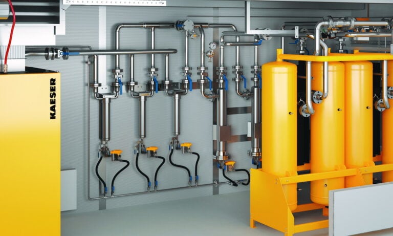 Druckluft Verrohrung Deutschland NRW Mönchengladbach